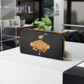 HoneyDrip Zipper Wallet — Floral Honey Drip Zip Wallet