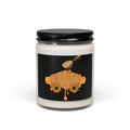 Honey Drip Soy Candle — 9oz Scented Jar with Sunflower & Honeycomb Design