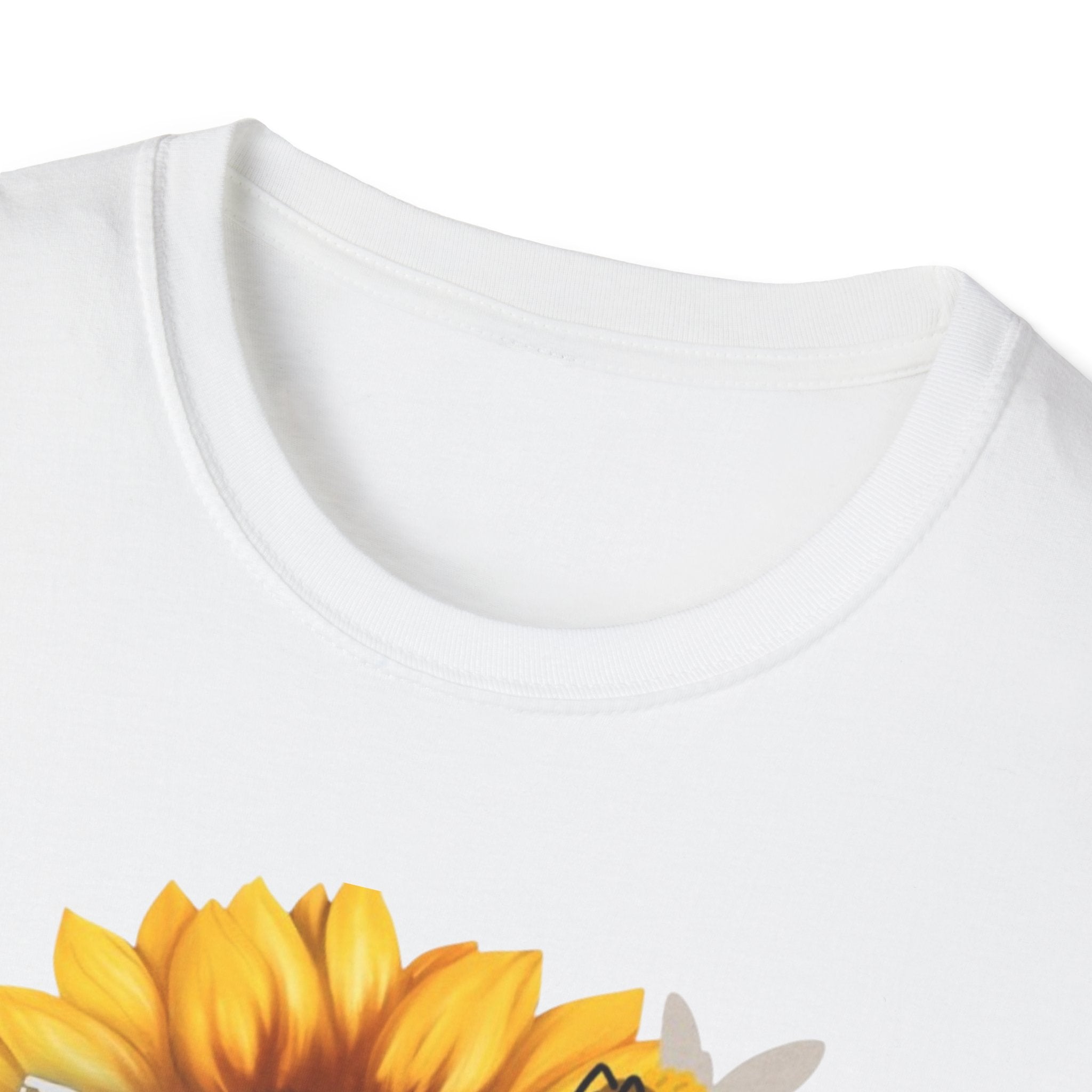 HoneyDrip Sunflower T-Shirt — 'Honey Drip' Graphic Tee with Sunflower & Bee