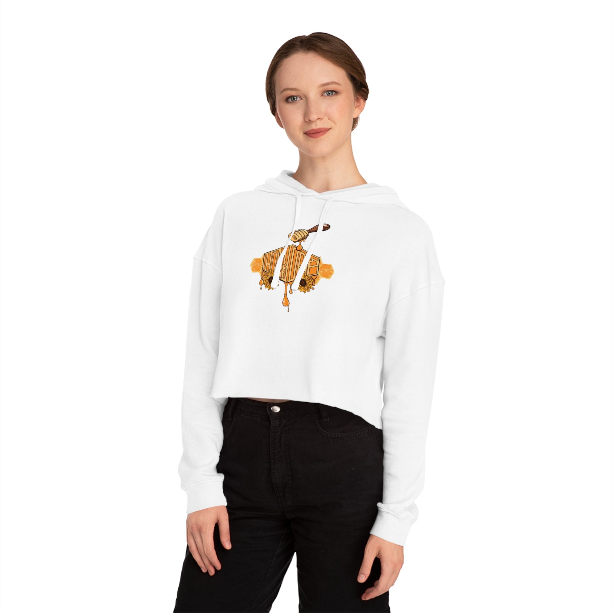 HoneyDrip Women’s Cropped Hooded Sweatshirt