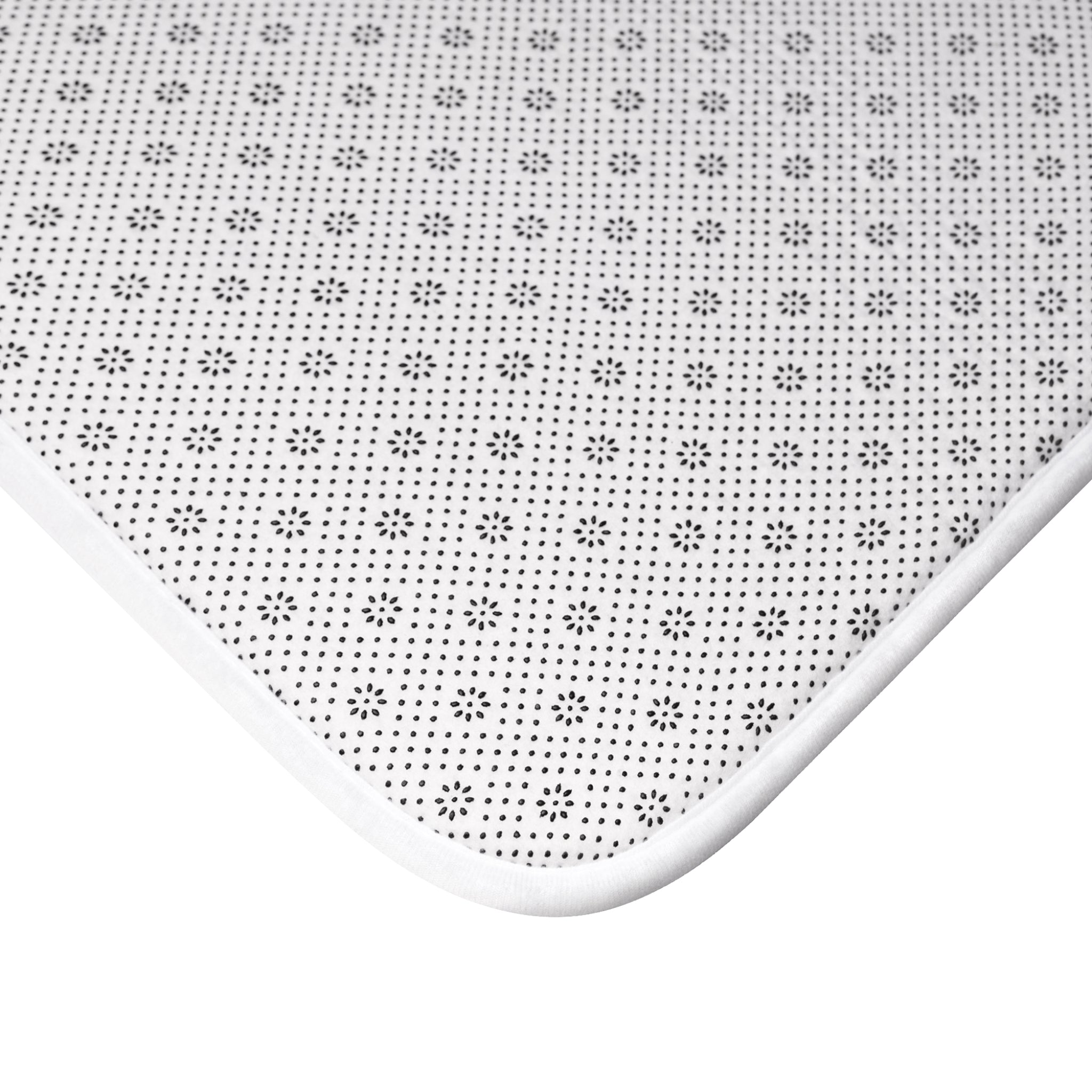 Honey Drip Sunflower Bath Mat – Bee & Floral Bathroom Rug