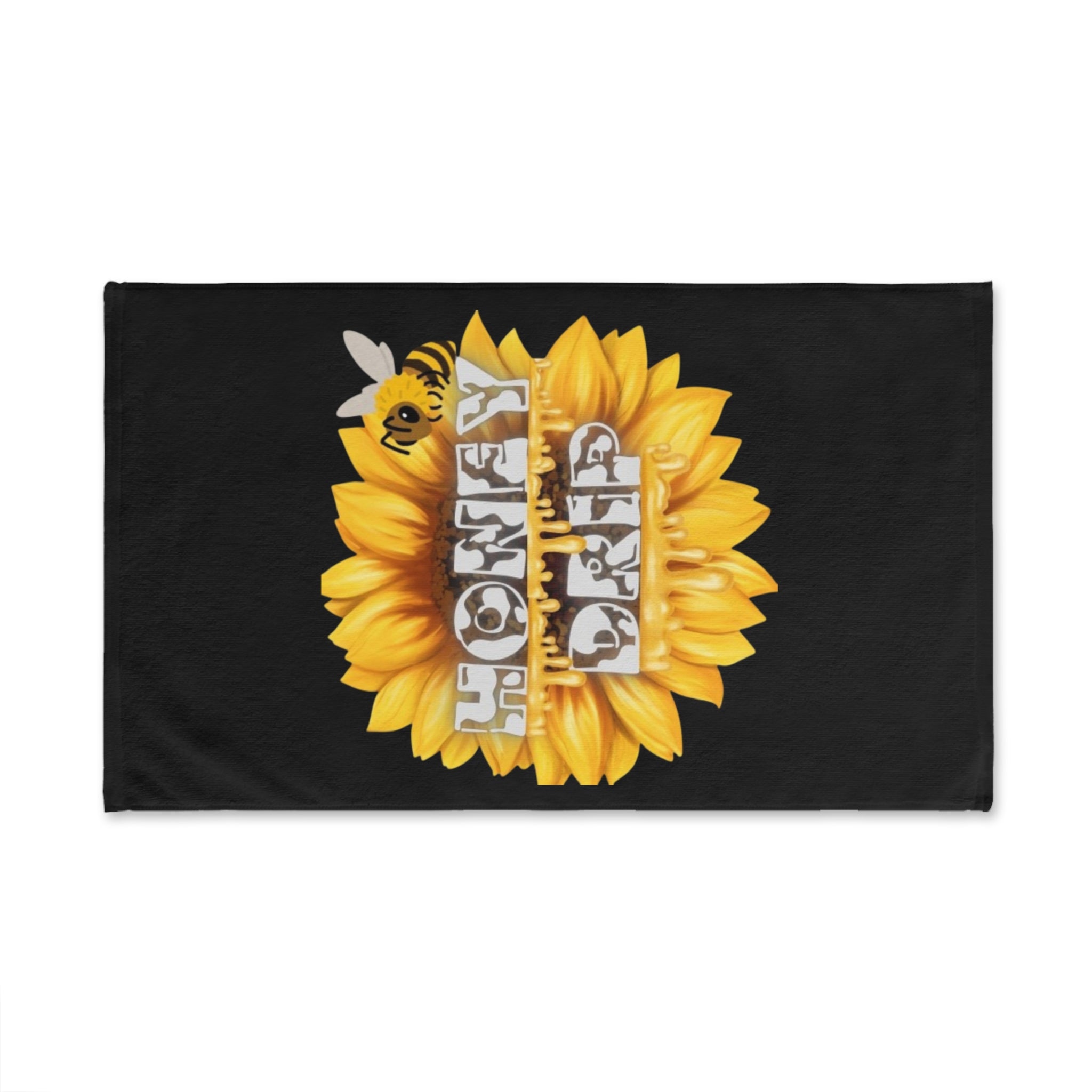 Honey Drip Hand Towel — Sunflower & Bee Kitchen Towel