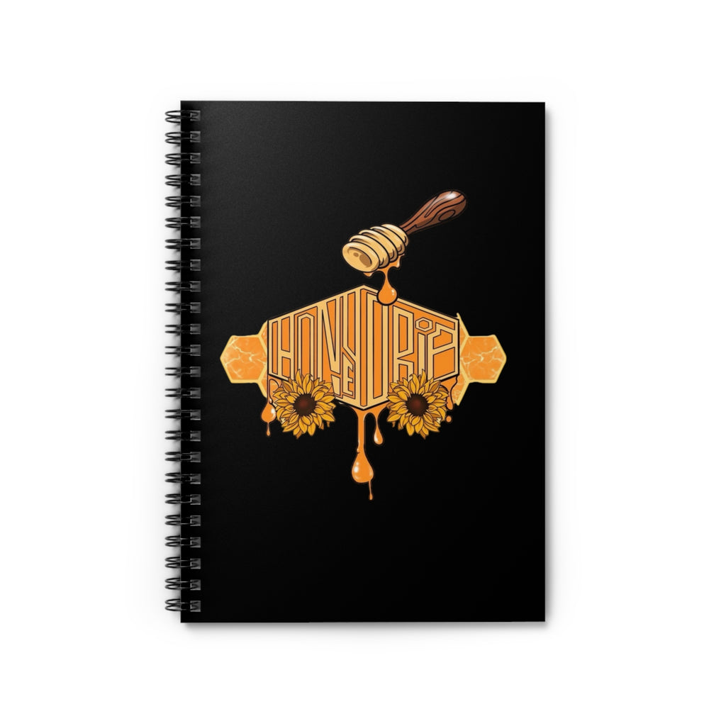 Notebook — Honey Drip Sunflower Spiral Journal