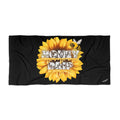 Sunflower 'Honey Drip' Beach Towel — Cute Bee Summer Towel