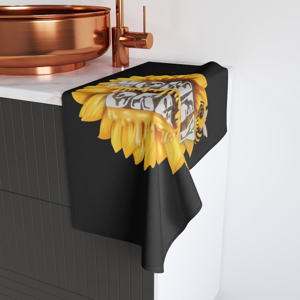 Honey Drip Hand Towel — Sunflower & Bee Kitchen Towel
