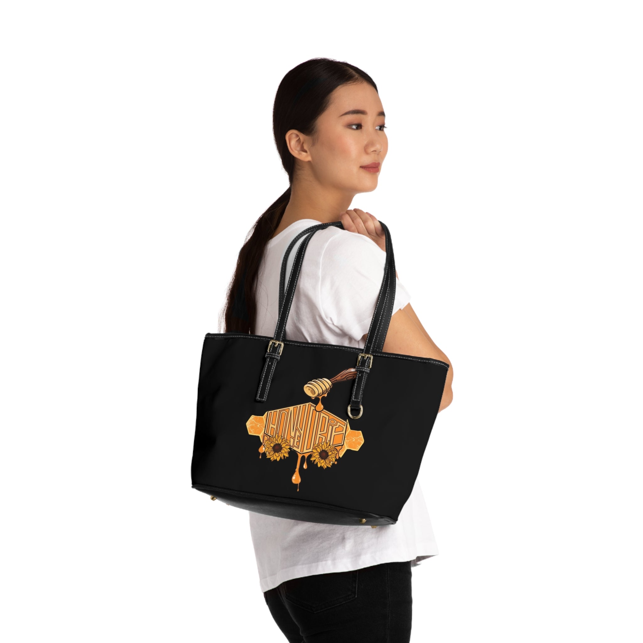 HoneyDrip Leather Shoulder Bag