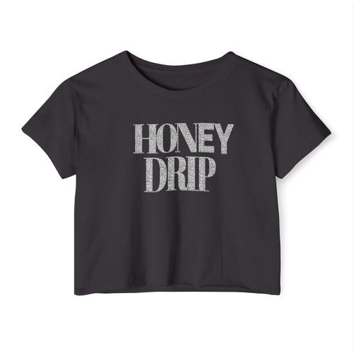 Honey Drip Crop Top — Women's Festival Graphic Tee