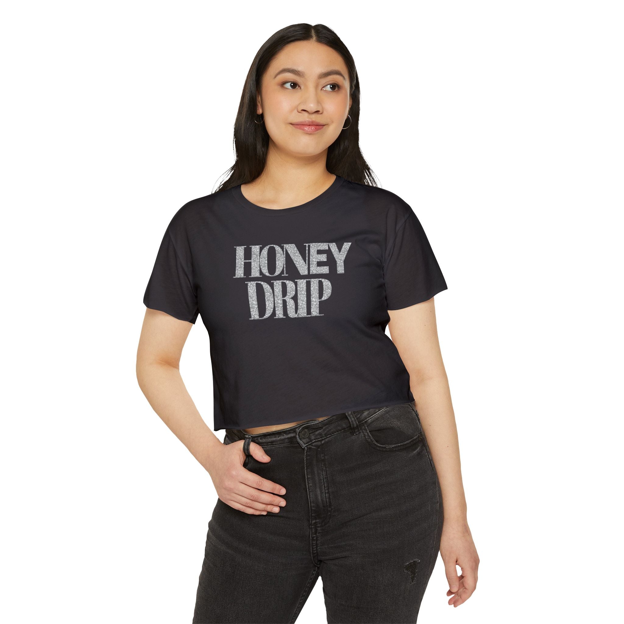 Honey Drip Crop Top — Women's Festival Graphic Tee
