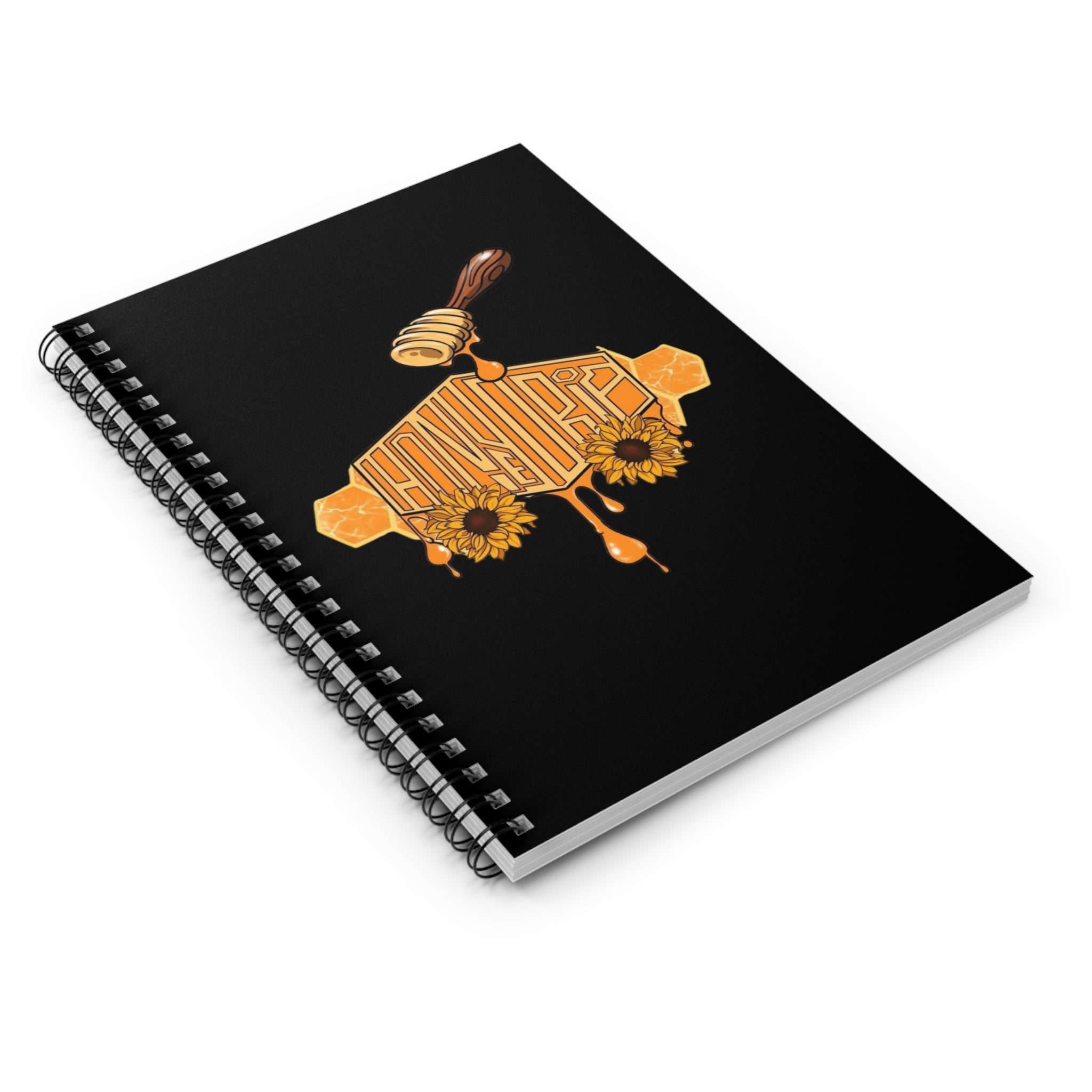 Notebook — Honey Drip Sunflower Spiral Journal