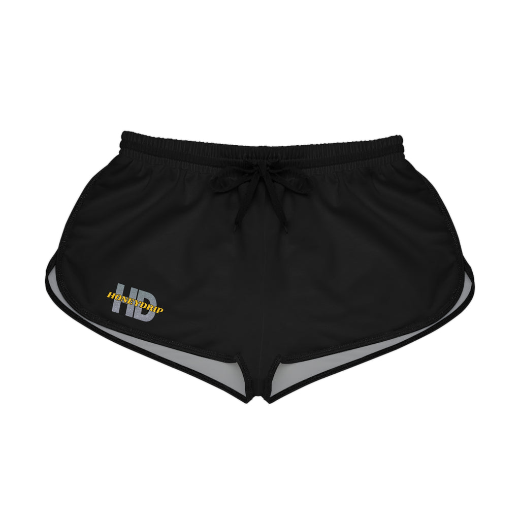 HoneyDrip Women's Relaxed Shorts — Black Dance & Streetwear Athletic Shorts
